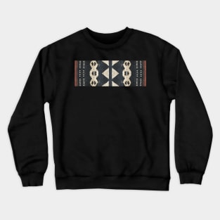 Fijian Tapa Cloth 13 by Hypersphere Crewneck Sweatshirt